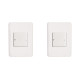 Kit C/2 - Conjunto Perlex Aros 4X2 Branco Com Placa(1Bipo... Kit C/2 - Conjunto Perlex Aros 4X2 Branco Com Placa(1Bipo...