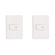 Kit C/2 - Conjunto Perlex Aros 4X2 Branco Com Placa(1Camp... Kit C/2 - Conjunto Perlex Aros 4X2 Branco Com Placa(1Camp...