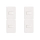 Kit C/4 - Conjunto Perlex Aros 4X2 Branco Com Placa(1Para...