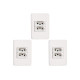 Kit C/3 - Conjunto Perlex Aros 4X2 Branco Com Placa(2Toma...