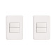 Kit C/2 - Conjunto Perlex Aros 4X2 Branco Com Placa(1Simp... Kit C/2 - Conjunto Perlex Aros 4X2 Branco Com Placa(1Simp...