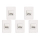 Kit C/5 - Conjunto Perlex Aros 4X2 Branco Com Placa(1Simp... Kit C/5 - Conjunto Perlex Aros 4X2 Branco Com Placa(1Simp...