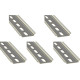 Kit C/5 - Suporte Disjuntor Din Trilho Perfurado 10Cm Ino...