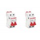 Kit C/2 - Disjuntor Steck Din Bipolar 06A Sdd62C06 Kit C/2 - Disjuntor Steck Din Bipolar 06A Sdd62C06