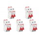 Kit C/5 - Disjuntor Steck Din Bipolar 06A   Sdd62C06