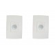 Kit C/2 - Sensor Qualitronix Parede Embutir Foto 180° Bra...