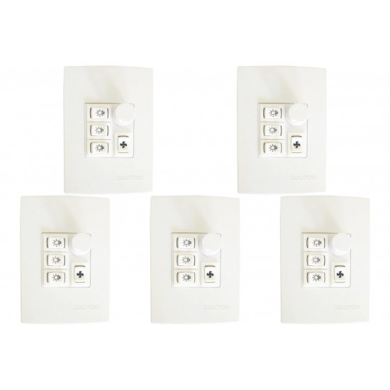 Kit C/5 - Controle Ventilador Qualitronix Luz+Reversor 3L...