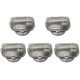Kit C/5 - Luminaria Tartaruga Chapa Elite Branca Com Vidr... Kit C/5 - Luminaria Tartaruga Chapa Elite Branca Com Vidr...