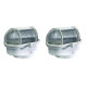 Kit C/2 - Luminaria Tartaruga Pvc Shintech Branca Com Vid... Kit C/2 - Luminaria Tartaruga Pvc Shintech Branca Com Vid...