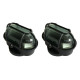 Kit C/2 - Luminaria Tartaruga Pvc Shintech Preta Com Vidr... Kit C/2 - Luminaria Tartaruga Pvc Shintech Preta Com Vidr...