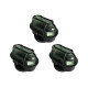 Kit C/3 - Luminaria Tartaruga Pvc Shintech Preta Com Vidr... Kit C/3 - Luminaria Tartaruga Pvc Shintech Preta Com Vidr...