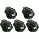 Kit C/5 - Luminaria Tartaruga Pvc Shintech Preta Com Vidr... Kit C/5 - Luminaria Tartaruga Pvc Shintech Preta Com Vidr...