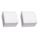 Kit C/2 - Caixa Passagem Pvc Perlex Externa 15X15X08 2904 Kit C/2 - Caixa Passagem Pvc Perlex Externa 15X15X08 2904