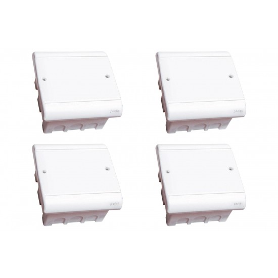 Kit C/4 - Caixa Passagem Pvc Perlex Embutir 15X15X08 3904