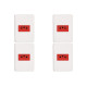 Kit C/4 - Conjunto Perlex Aros 4X2 Branco Com Placa(1Toma...