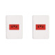 Kit C/2 - Conjunto Perlex Aros 4X2 Branco Com Placa(1Toma... Kit C/2 - Conjunto Perlex Aros 4X2 Branco Com Placa(1Toma...