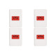 Kit C/4 - Conjunto Perlex Aros 4X2 Branco Com Placa(1Toma...