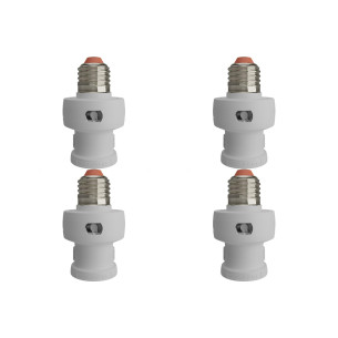 Kit C/4 - Soquete Foto-Eletrico Exatron E27 Led Fluor 48W...