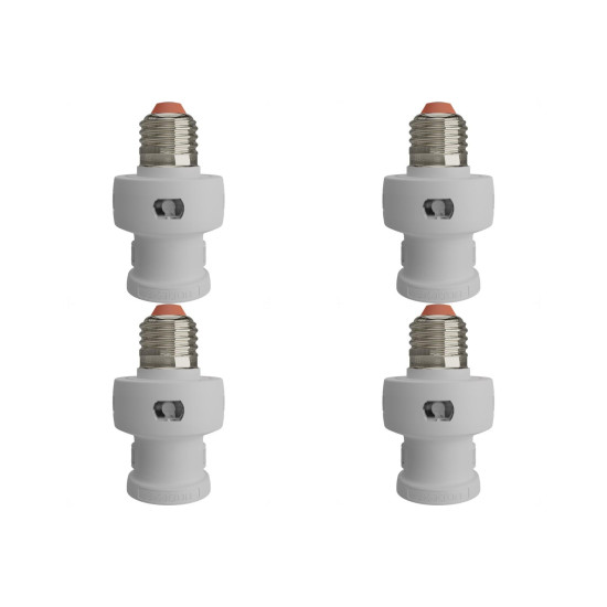Kit C/4 - Soquete Foto-Eletrico Exatron E27 Led Fluor 48W...