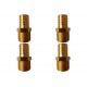 Kit C/4 - Espigao Fixo Garden''Macho'' Zamac  3/4X3/4 101...