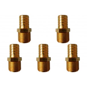 Kit C/5 - Espigao Fixo Garden''Macho'' Zamac 3/4X3/4 1011...