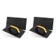 Kit C/2 - Desempenadeira Pvc Roma 17X30 Corrugada Preta 5... Kit C/2 - Desempenadeira Pvc Roma 17X30 Corrugada Preta 5...
