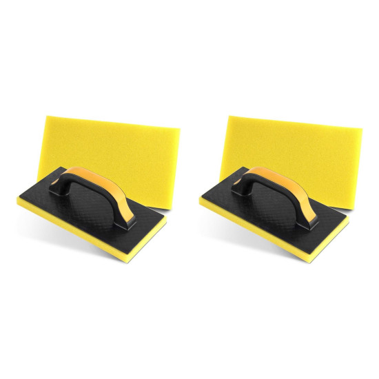 Kit C/2 - Desempenadeira Pvc Roma 14X27 Com Espuma Preta ... Kit C/2 - Desempenadeira Pvc Roma 14X27 Com Espuma Preta ...
