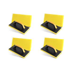 Kit C/4 - Desempenadeira Pvc Roma 14X27 Com Espuma Preta ...