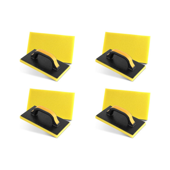 Kit C/4 - Desempenadeira Pvc Roma 14X27 Com Espuma Preta ...