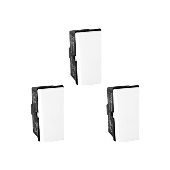 Kit C/3 - Modulo Pial Pop Branco 1 Simples 10A Lg010