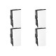 Kit C/4 - Modulo Pial Pop Branco 1 Simples 10A Lg010