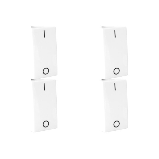 Kit C/4 - Modulo Pial Pop Branco 1 Simples Bipolar 10A Lg...