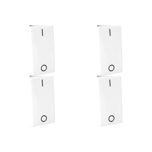 Kit C/4 - Modulo Pial Pop Branco 1 Simples Intermediario ...