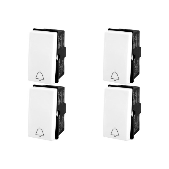 Kit C/4 - Modulo Pial Pop Branco 1 Campainha Lg040