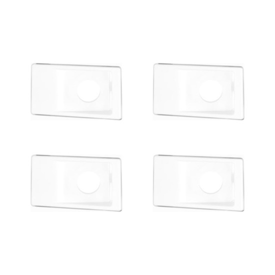 Kit C/4 - Conjunto Pial Pop 4X2 Branco Com Placa (1Furo) ...