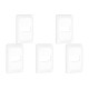 Kit C/5 - Placa Pial Pop Branca 4X2(1Modulo Horizontal) L...