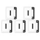 Kit C/5 - Placa Pial Pop Branca 4X2(2Modulo Horizontal) L...