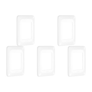 Kit C/5 - Placa Pial Pop Branca 4X2(3Modulo Horizontal) L...
