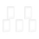 Kit C/5 - Placa Pial Pop Branca 4X2(3Modulo Horizontal) L...