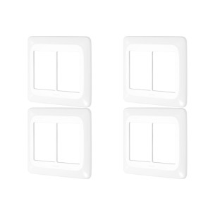 Kit C/4 - Placa Pial Pop Branca 4X4 (3+3 Horizontal) Lgp46