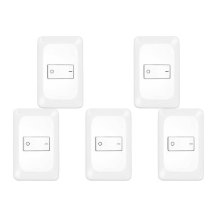 Kit C/5 - Conjunto Pial Pop 4X2 Branco Com Placa (1Bipola...