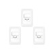 Kit C/3 - Conjunto Pial Pop 4X2 Branco Com Placa (1Simple...