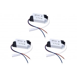 Kit C/3 - Driver Reator Fonte para Led Com Conector 8-25W...