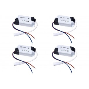 Kit C/4 - Driver Reator Fonte para Led Com Conector 8-25W...