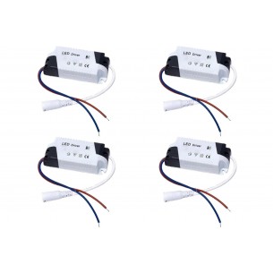 Kit 4 Unid. Driver Reator Fonte para Led Com Conector 8-2...