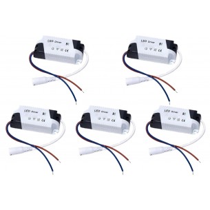 Kit 5 Unid. Driver Reator Fonte para Led Com Conector 8-2...