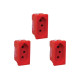 Kit C/3 - Modulo Pial Pop Vermelho 1 Tomada 20A Lg03020Vm