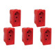 Kit C/5 - Modulo Pial Pop Vermelho 1 Tomada 20A Lg03020Vm
