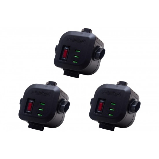 Kit C/3 - Filtro Linha Plastico Qualitronix Torre Com Dps...