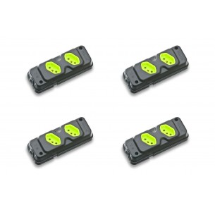 Kit C/4 - Tomada Barra Fiolux   Dupla 20A 2 Polos+Terra P...